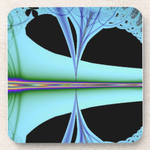 Blue Pinpoints Abstrakt Cork Untersetzer Set