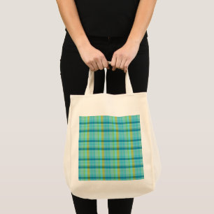 Blue Plaid par Shirley Taylor Sac fourre-tout