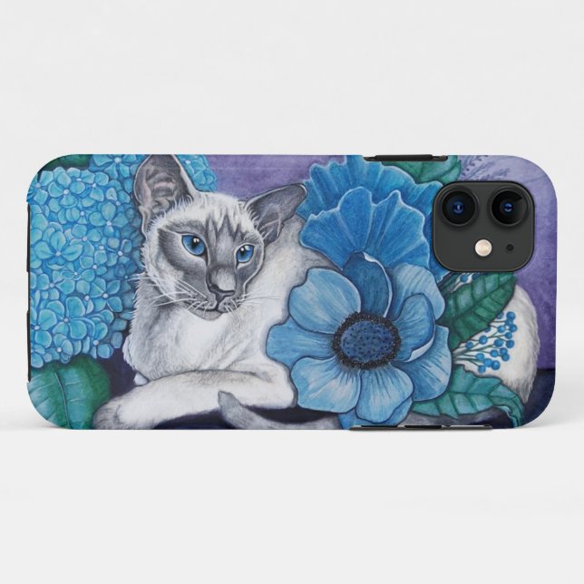Blue Point Siamese Case-Mate iPhone Hülle (Rückseite (Horizontal))