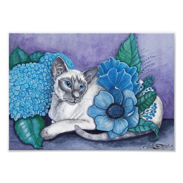 Blue Point Siamese Fotodruck (Vorne)