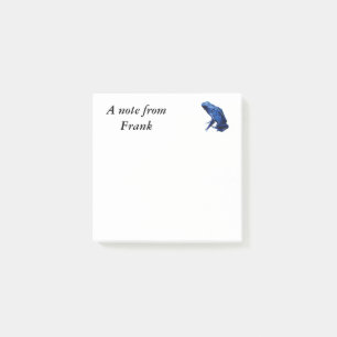 Blue Poison Dart Frog Post-it Klebezettel