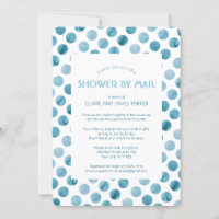 Blue Polka Dot Baby Showroom von Watercolor, Blue 
