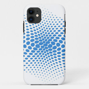Blue Polka Dots auf Weiß Case-Mate iPhone Hülle