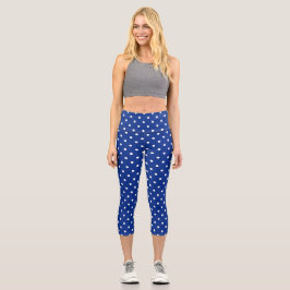 Blue Polka Dots Capris