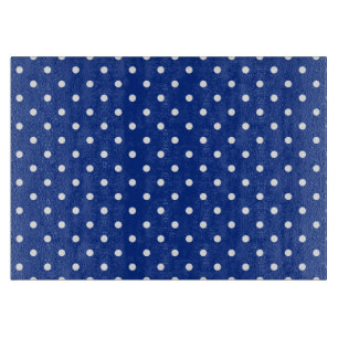 Blue Polka Dots Cutting Board Schneidebrett