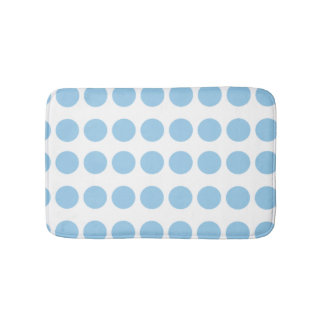 Blue Polka Dots Design Badematte