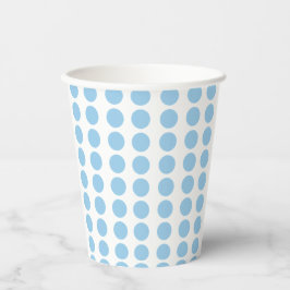 Blue Polka Dots Design Pappbecher