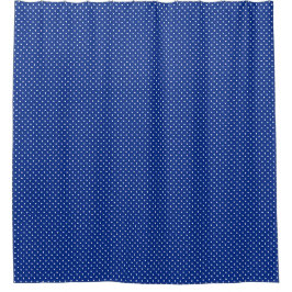 Blue Polka Dots Duschvorhang