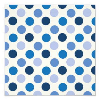 Blue Polka Dots Fotodruck