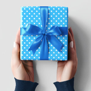 Blue Polka Dots Geschenkpapier