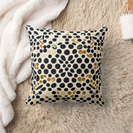 Blue Polka Dots: Gold und Smaragde Akzente Kissen