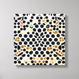 Blue Polka Dots: Gold und Smaragde Akzente Leinwanddruck
