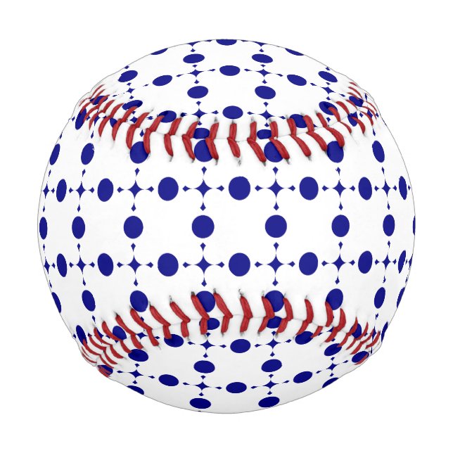 Blue Polka Dots, Polka Dot Pattern, Dots Baseball (Rückseite)