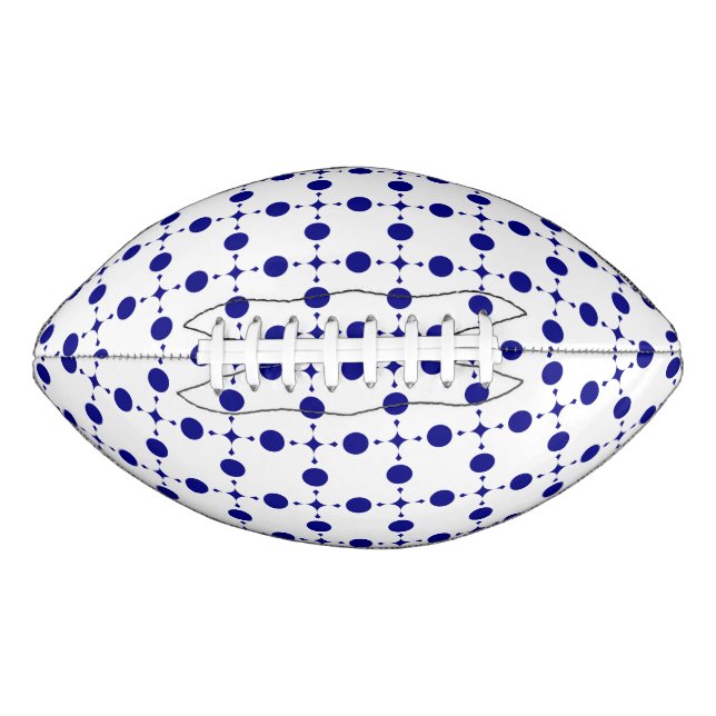 Blue Polka Dots, Polka Dot Pattern, Dots Football (Vorderseite)