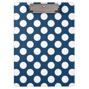 Blue Polka Dots, Polka Dot Pattern, Dots Klemmbrett