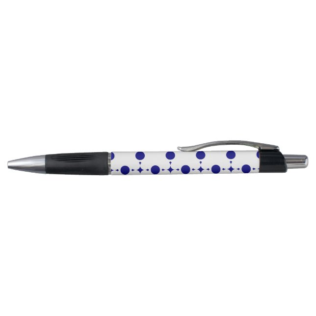 Blue Polka Dots, Polka Dot Pattern, Dots Kugelschreiber (Oberseite)