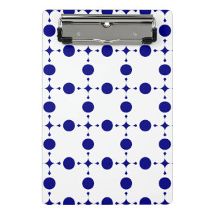 Blue Polka Dots, Polka Dot Pattern, Dots Mini Klemmbrett