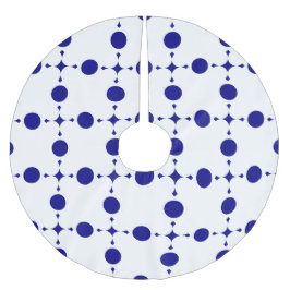 Blue Polka Dots, Polka Dot Pattern, Dots Polyester Weihnachtsbaumdecke