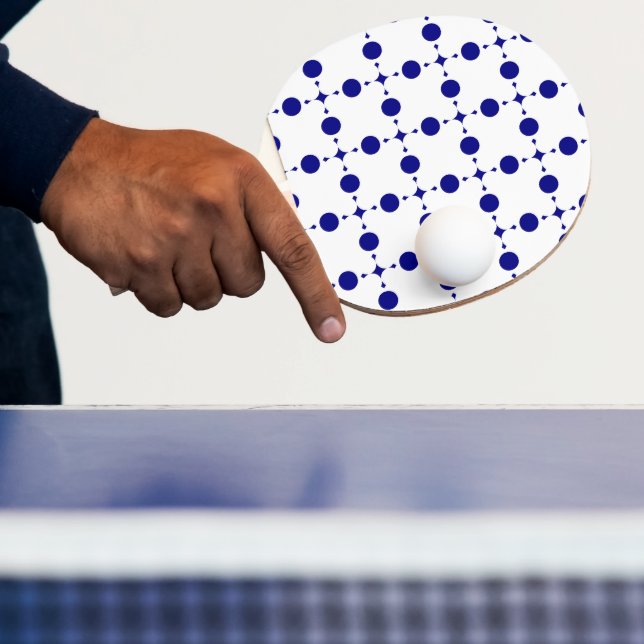 Blue Polka Dots, Polka Dot Pattern, Dots Tischtennis Schläger (InSitu)
