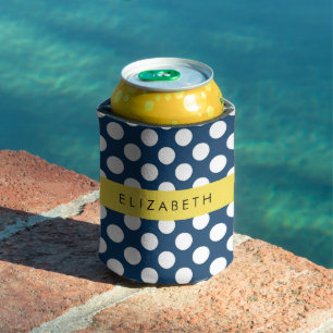 Blue Polka Dots, Polka Dot Pattern, Ihr Name Dosenkühler