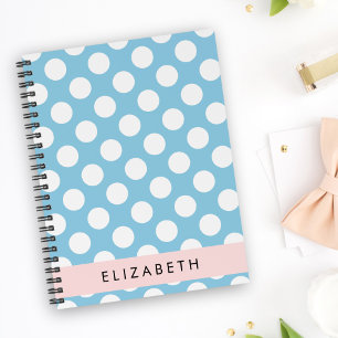 Blue Polka Dots, Polka Dot Pattern, Ihr Name Planer