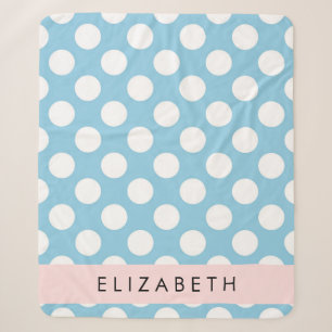 Blue Polka Dots, Polka Dot Pattern, Ihr Name Sherpadecke