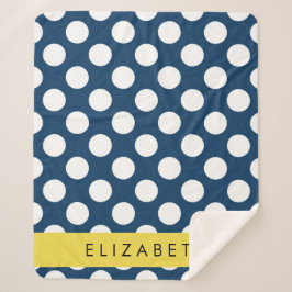 Blue Polka Dots, Polka Dot Pattern, Ihr Name Sherpadecke