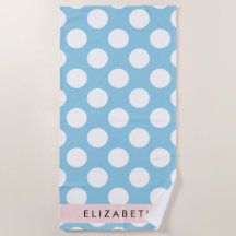 Blue Polka Dots, Polka Dot Pattern, Ihr Name