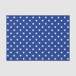 Blue Polka Dots Tissue Paper Seidenpapier