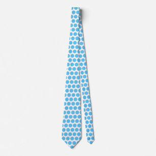 Blue Polka Dots White Gift Gefallen Elegante Klass Krawatte