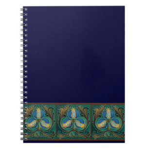 Blue Pomegranate Majolica Notizblock
