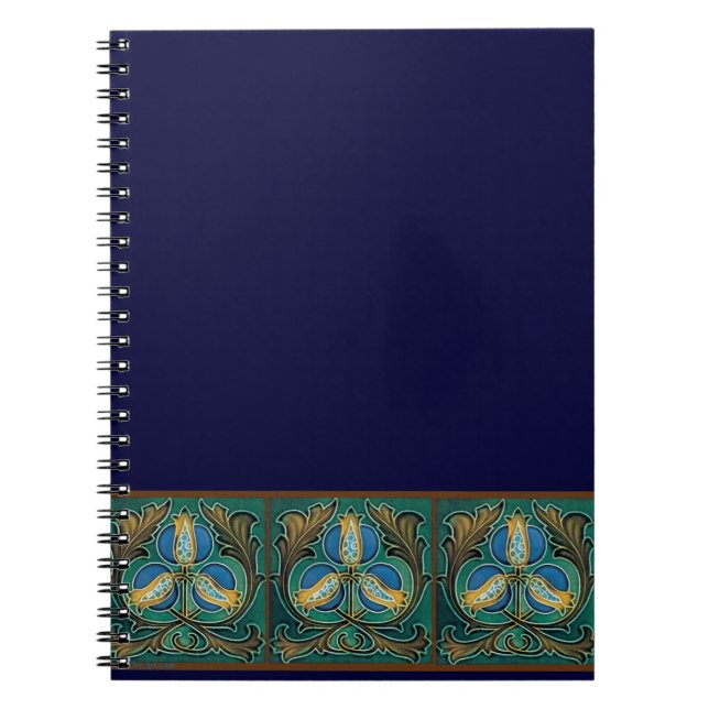 Blue Pomegranate Majolica Notizblock (Vorderseite)
