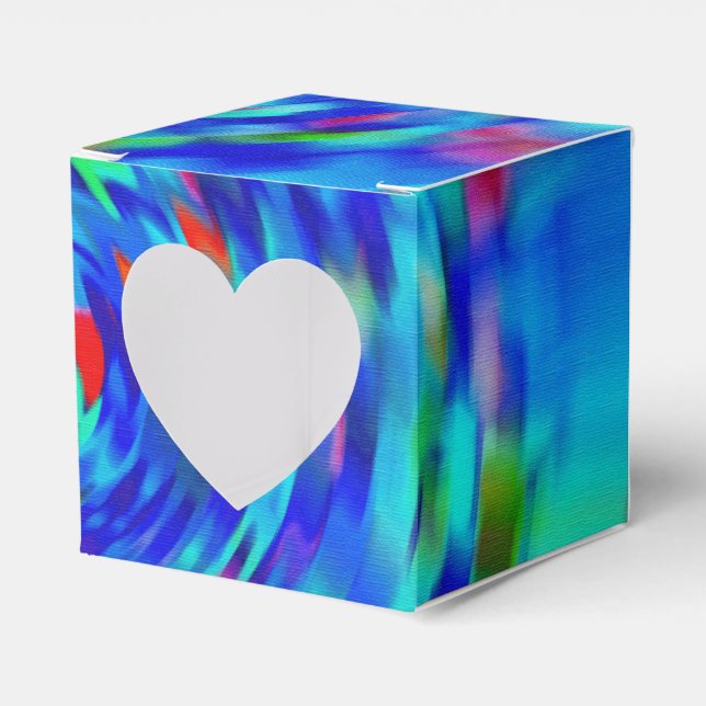 Blue Pond Ripple Geschenkschachtel (Vorderseite)