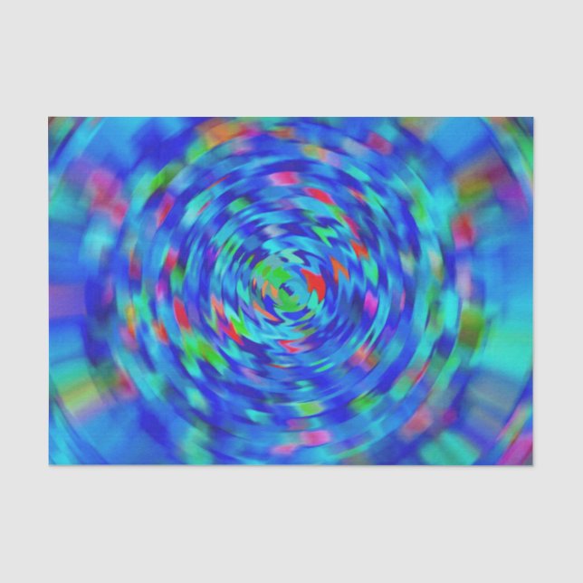 Blue Pond Ripple Seidenpapier (Vorderseite)