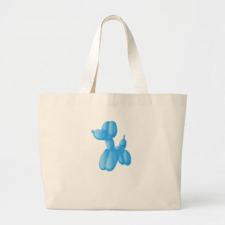 Blue Poodle Jumbo Stoffbeutel