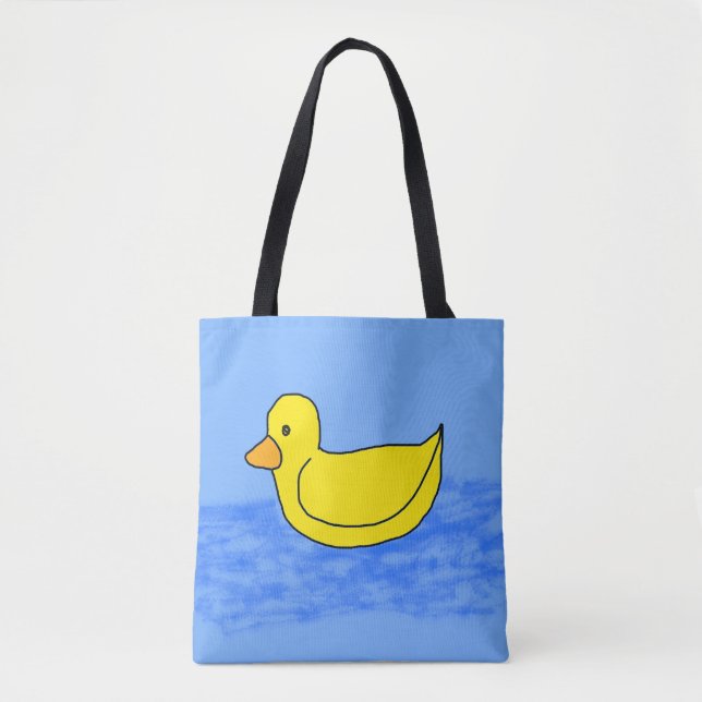 Blue Popcorn Anime Ducky Tasche (Vorderseite)