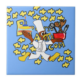 Blue Popcorn Anime Koch Ducky Kazoo Keramik Tile Fliese