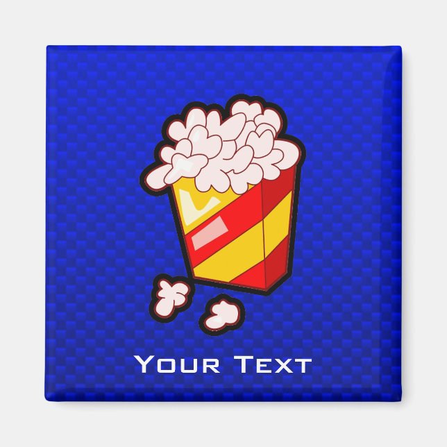Blue Popcorn Magnet (Vorne)