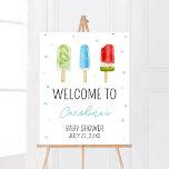 Blue Popsicle Baby Dusche Willkommen Poster<br><div class="desc">Machen Sie Ihre Veranstaltung mit dieser Baby-Dusche mit unserem niedlichen und liebevoll bedruckten Willkommensschild mit bezaubernden Süßigkeiten Babydusche Thema. Laden Sie diese Touch herunter,  personalisieren Sie sie und schaffen Sie bleibende Erinnerungen! BS784</div>