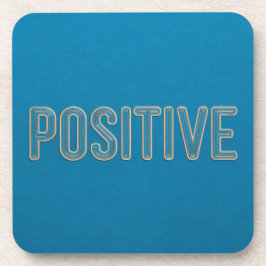 Blue Positive Affirmative Untersetzer Set