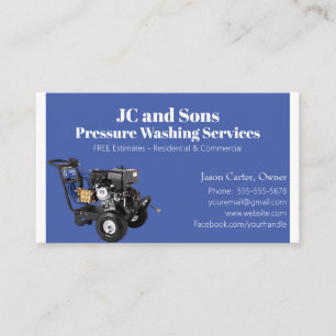 Blue Pressure Washing Company Visitenkarte