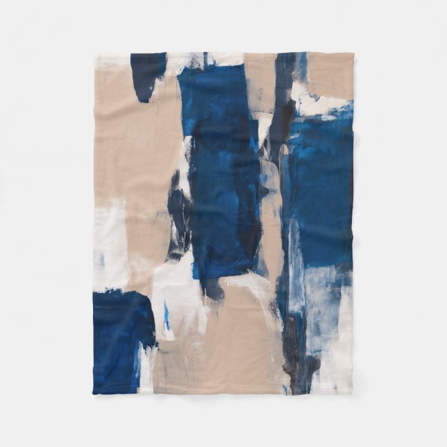 Blue Pulse of Stillness Fleecedecke (Vorderseite)