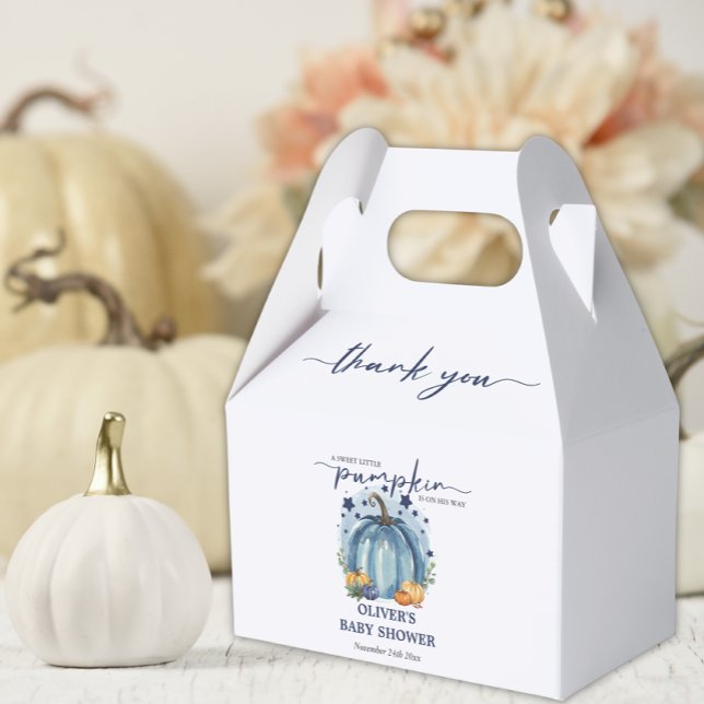 Blue Pumpkin auf dem Weg Fall Boy Baby Dusche Geschenkschachtel (Von Creator hochgeladen)