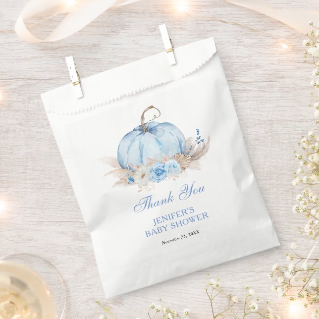 Blue Pumpkin Baby Dusche Geschenktütchen (Ausgeschnitten)