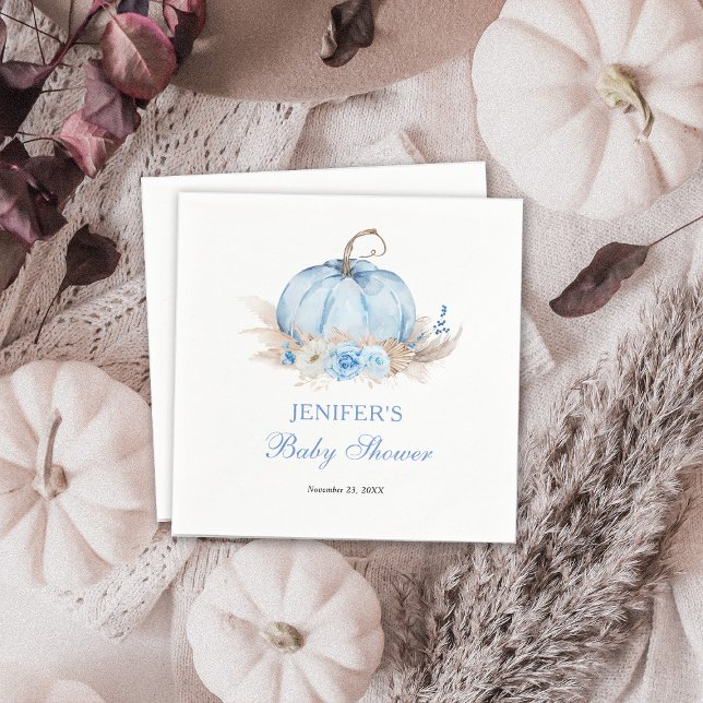 Blue Pumpkin Baby Dusche Serviette (Von Creator hochgeladen)
