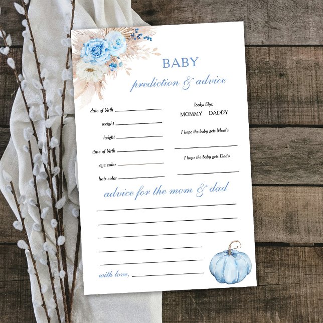 Blue Pumpkin Baby Predication and Advertising Game (Von Creator hochgeladen)