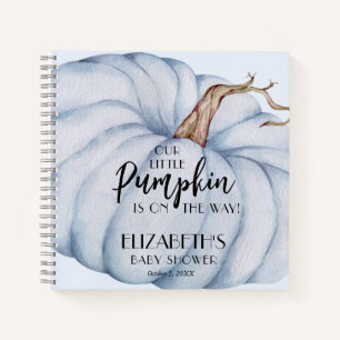 Blue Pumpkin Baby Showbook Notizbuch