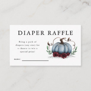 Blue Pumpkin Baby Showdusche Windelwulst Ticket Begleitkarte