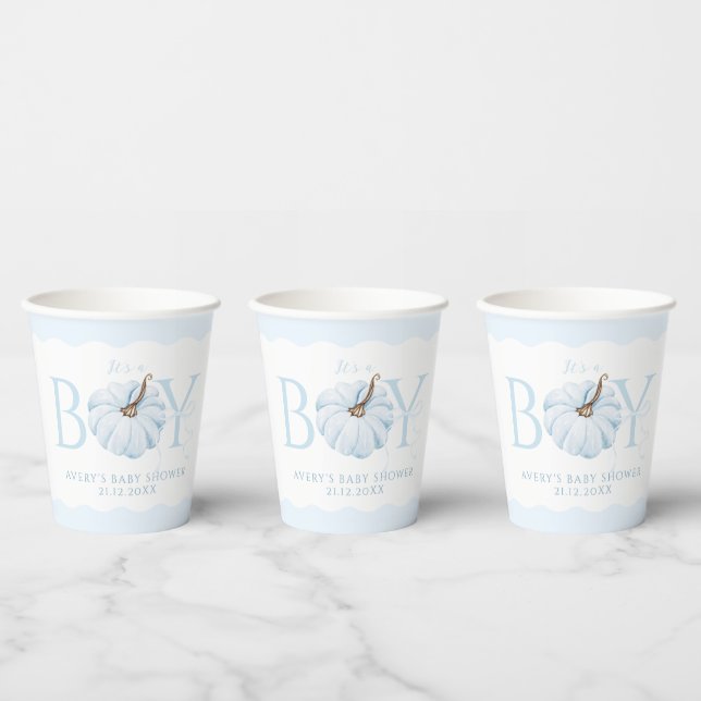Blue Pumpkin Es ist eine junge, moderne Fall Baby  Pappbecher (Multi)