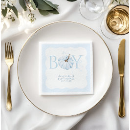 Blue Pumpkin Es ist eine junge, moderne Fall Baby Serviette